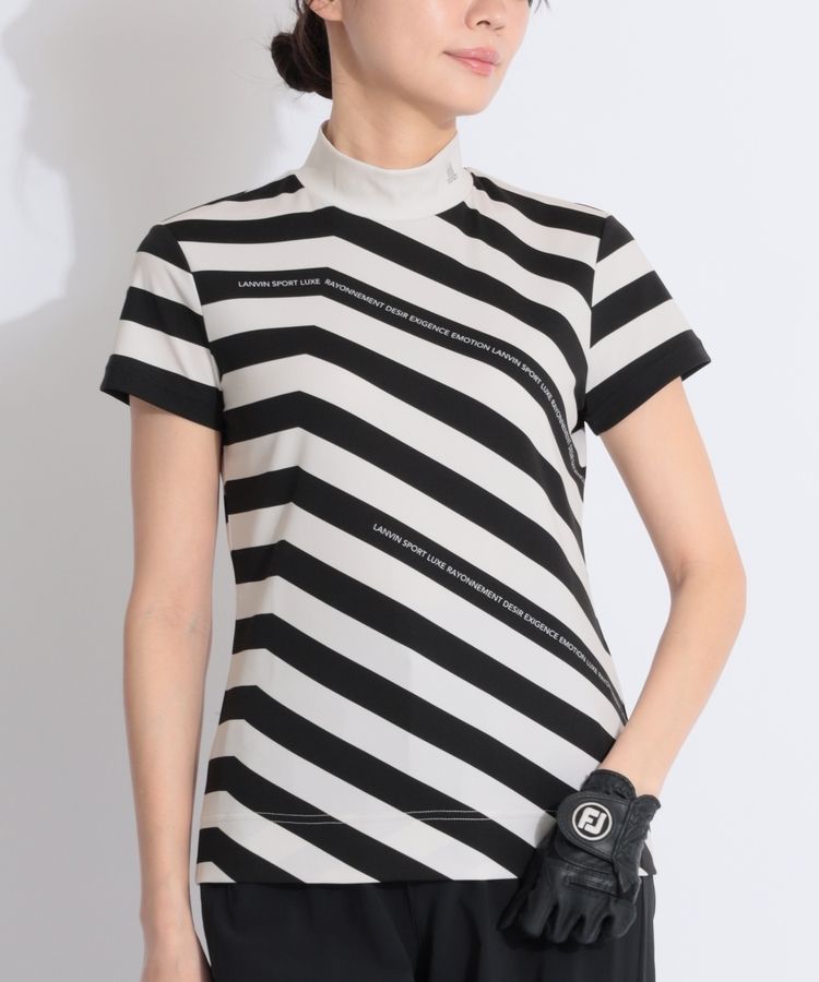 ランバンスポール　モックネックシャツ　ゴルフレディースウェア　26，400 円 SALE⁄40％OFF公式ランバン スポール リブディテール モック