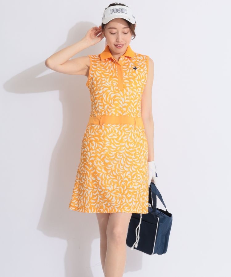 ★美品✨ルコックスポルティフ【L】中綿ゴルフワンピースカイロポケット防風 e26 le coq sportif GOLF 【30％OFFセール】ワンピース レディース