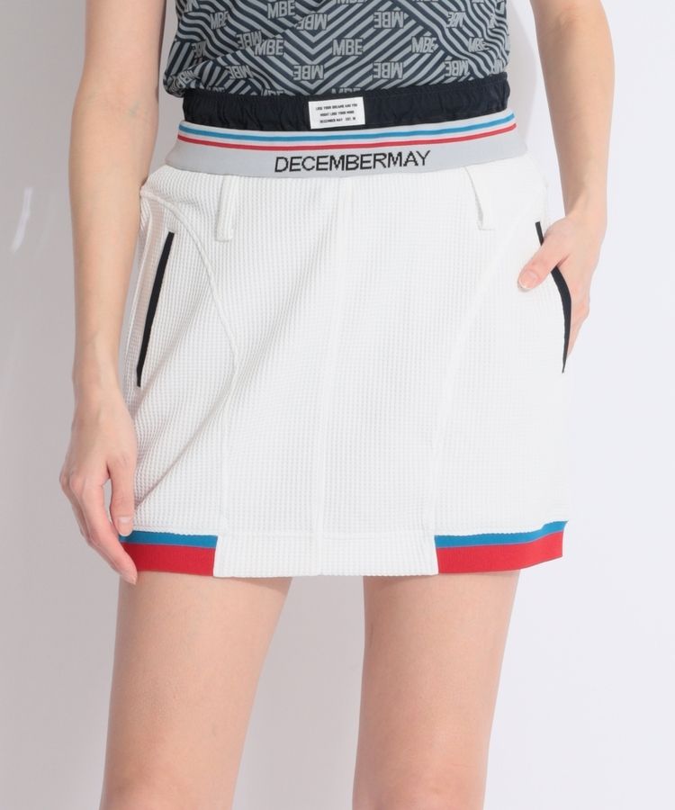 ディッセンバーメイ DM 【防透ストレッチ】二重ウエストメッシュニット