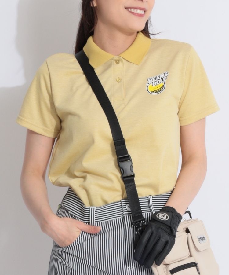 ビームスゴルフ BE 【UV】フルーツロゴクレリック半袖ポロシャツ