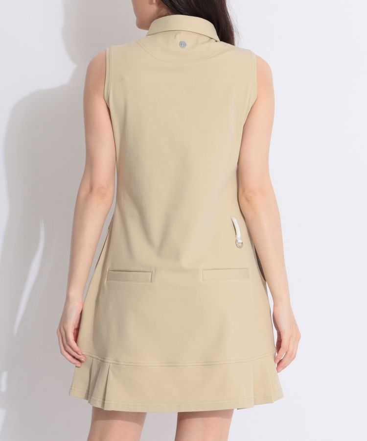 ブリーフィングゴルフ BR 裾プリーツ切替ノースリーブワンピース