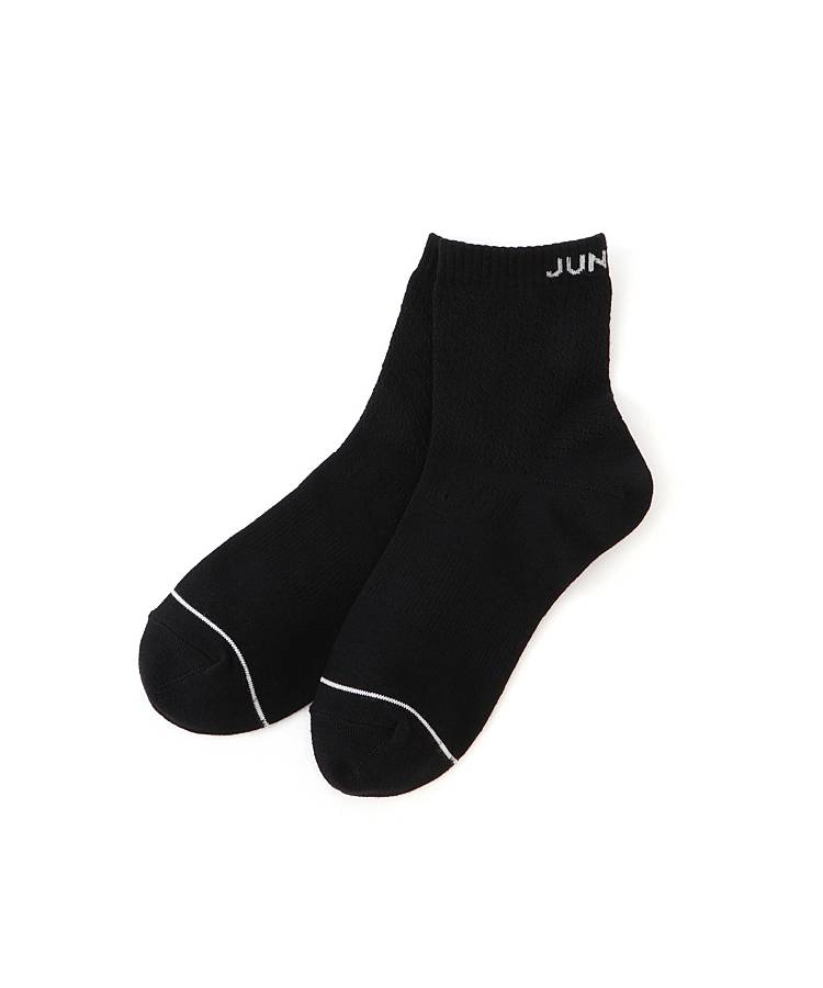 JR 【吸水速乾】バックロゴ透かし編みミドルソックス