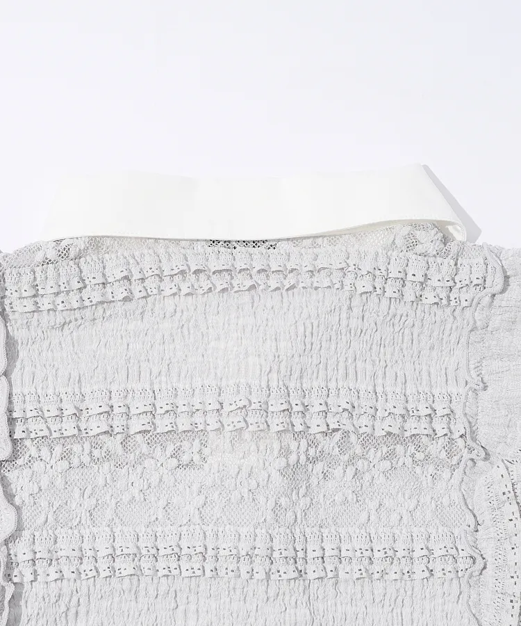 リエンダゴルフ RI フラワーレースノースリーブワンピース レディース