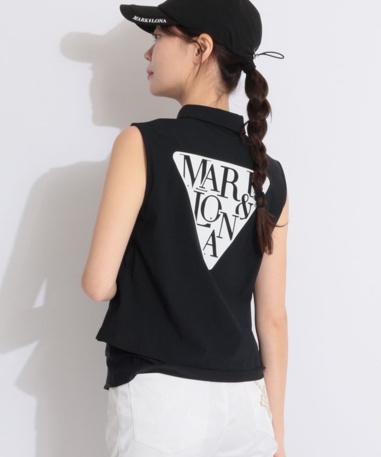 美品 ✨ MARK&LONA ノースリーブ ポロシャツ コード マーク&ロナ 黒