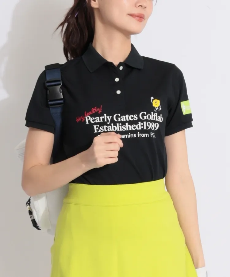 パーリーゲイツの半袖ポロシャツを使ったスタイリング・コーディネート