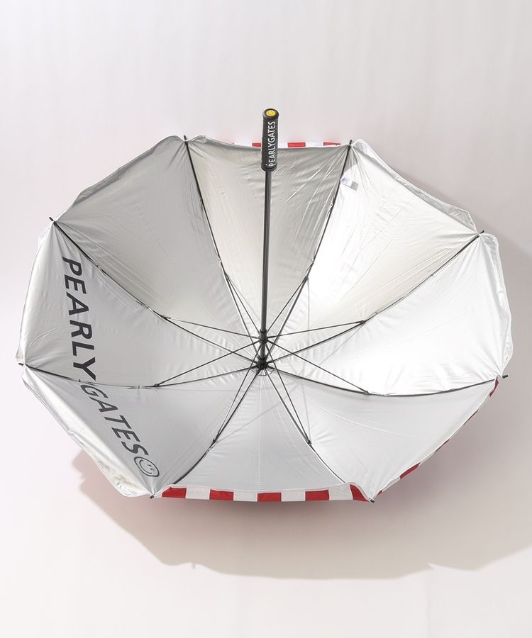 PEARLY GATES　パーリーゲイツ　ゴルフ傘　カバー付 パーリーゲイツ PG 【UV】カバー付きストライプ柄傘 レディース