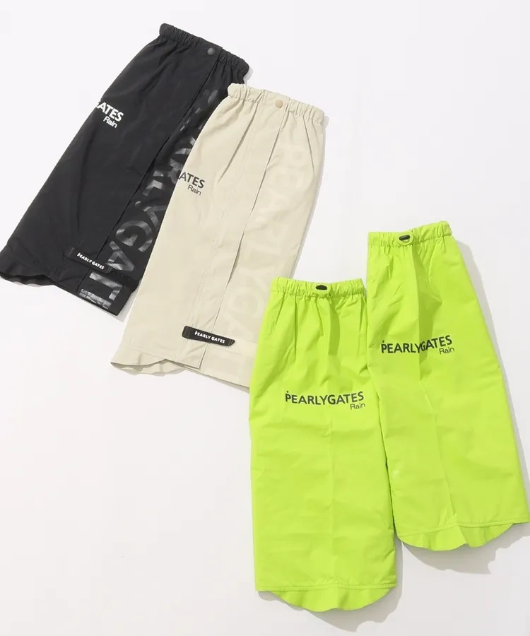 パーリーゲイツ PG 【RAIN】タフタロゴプリントレッグカバー