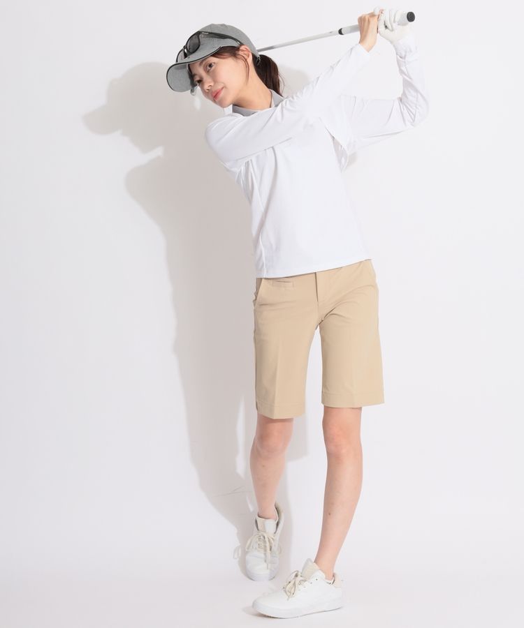 O golf アルベルト ゴルフ ショートパンツ ゴルフウェア アルベルトゴルフ AL 【ストレッチ】センタープレスハーフパンツ