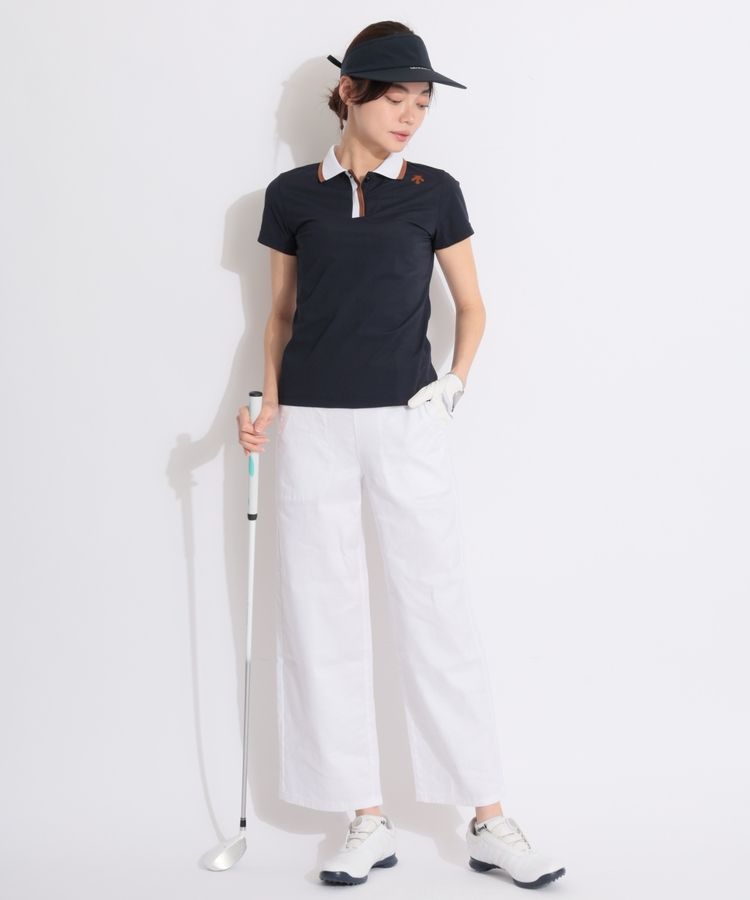 デサントゴルフ DE 【COOL】バックリボンワイドブリムサン