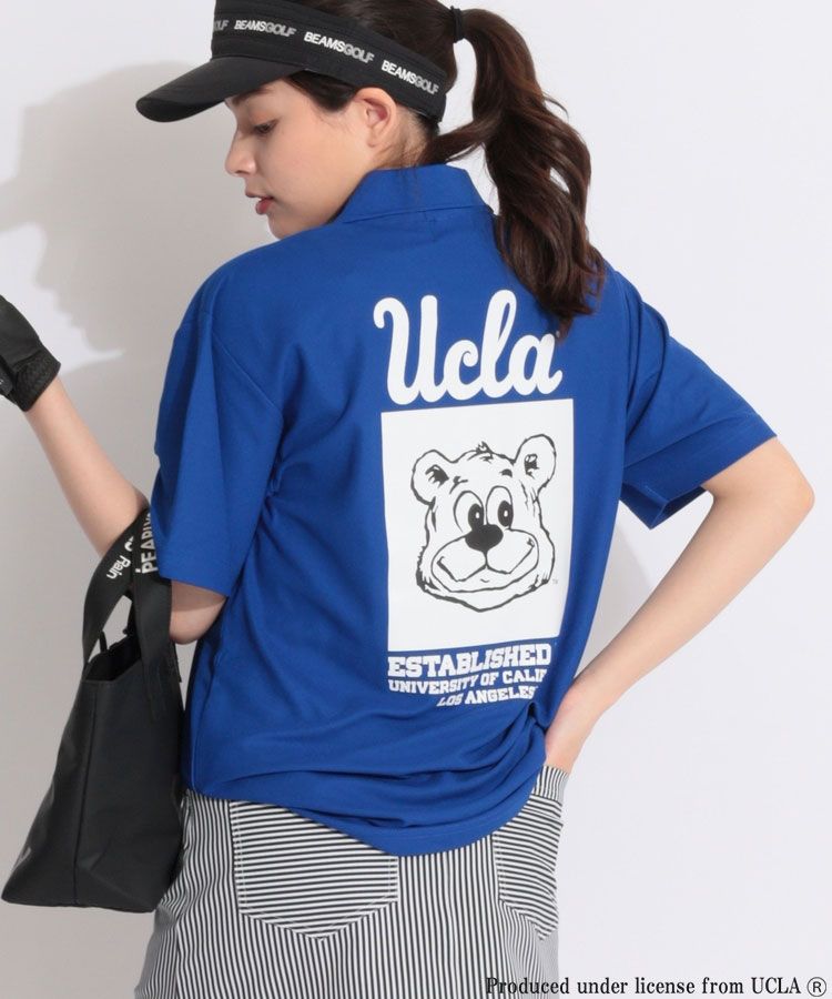 【別注】【UCLA】バックプリント半袖ポロシャツ