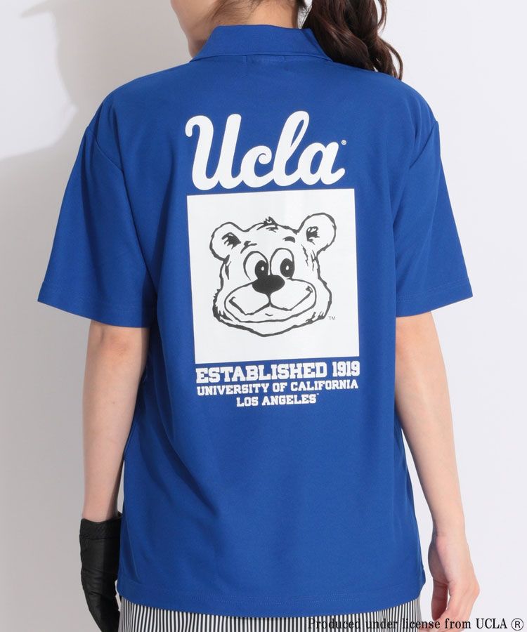 【別注】【UCLA】バックプリント半袖ポロシャツ