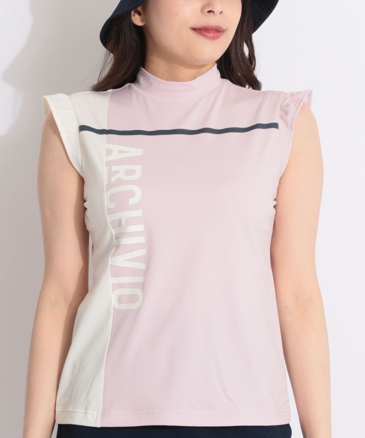 archivio フリル付きイエローポロシャツ 40 archivio フリル袖