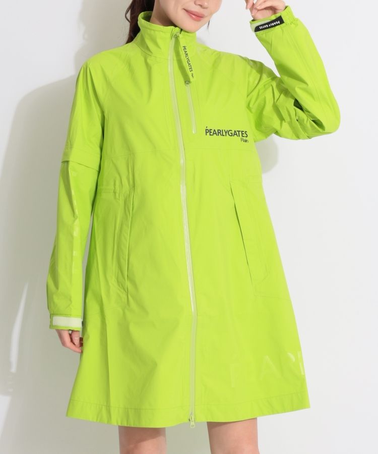 パーリーゲイツ PG 【耐久撥水】収納袋付きストレッチタフタ2WAYレイン