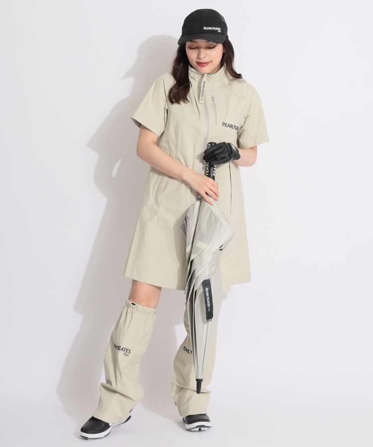 パーリーゲイツ PG 【耐久撥水】収納袋付きストレッチタフタ2WAYレイン