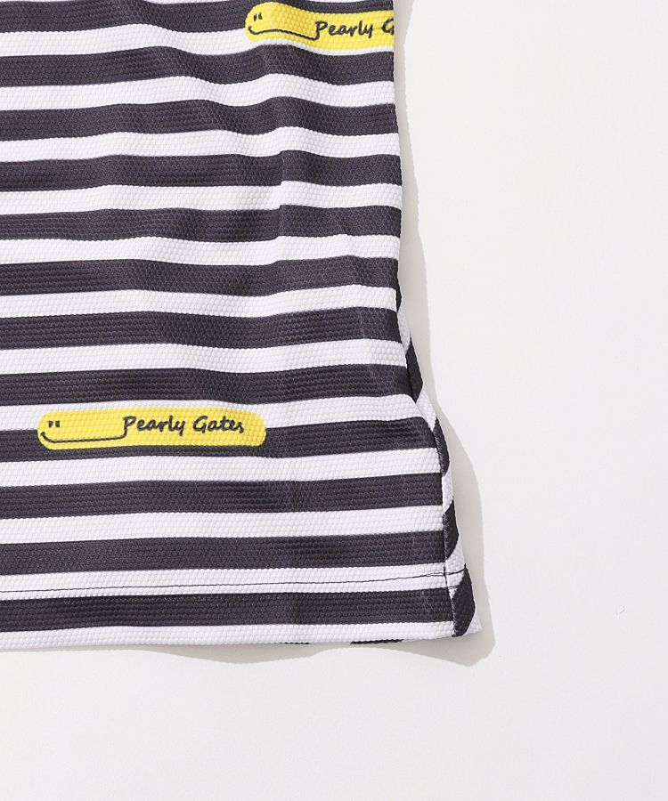 パーリーゲイツボーダーノースリーブポロシャツ PEARLY GATES パーリーゲイツ ノースリーブ ポロシャツ ボーダー