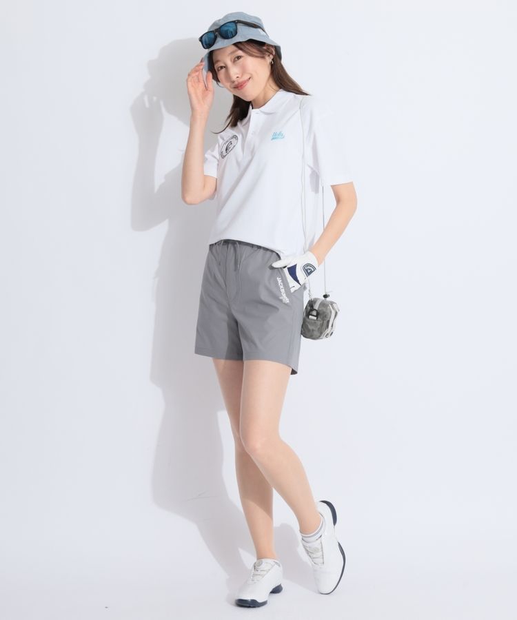 白バッグ財布シャツ靴帽子に*バーバリーショーツパンツスカート ジャックバニー JB 【高通気】バックロゴプリントメッシュ