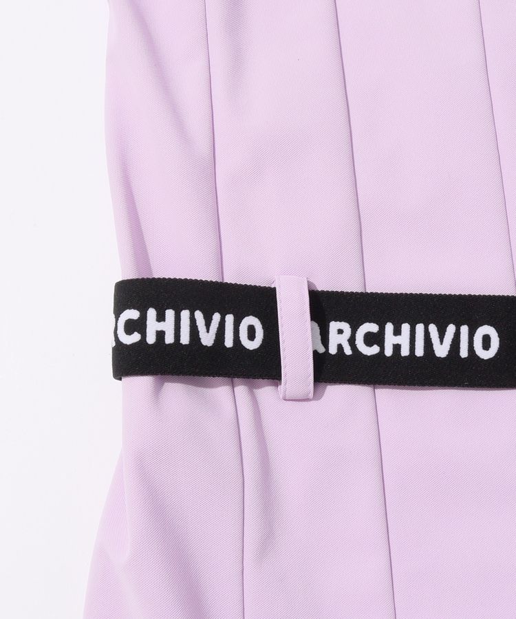 アルチビオ AR 【吸汗速乾UV】ベルト付きバックプリーツノースリーブ