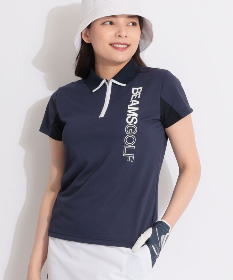 ゴルフ☆テニスウェア【lululemon】ハーフジップ 半袖ポロシャツ ゴルフ☆テニスウェア【lululemon】ハーフジップ 半袖ポロシャツ