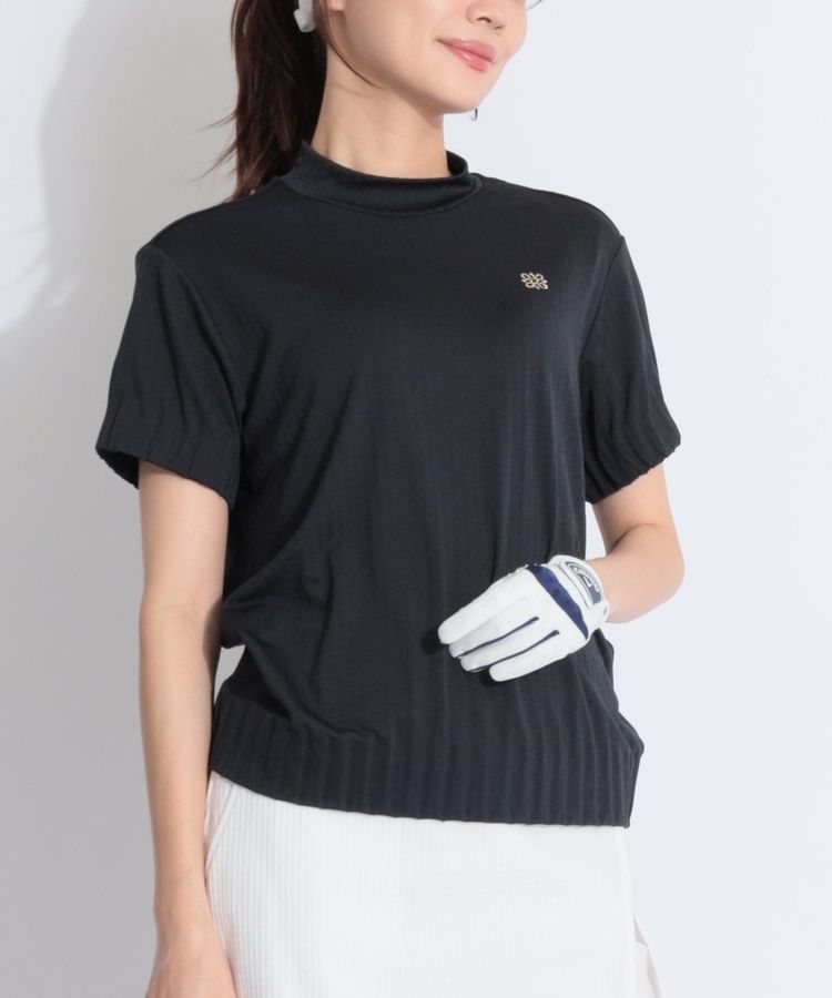 新品正規品【セントアンドリュース/M】吸収発熱　長袖モックネックカットソー セントアンドリュース SA 【UV】フロントロゴラインモックネック