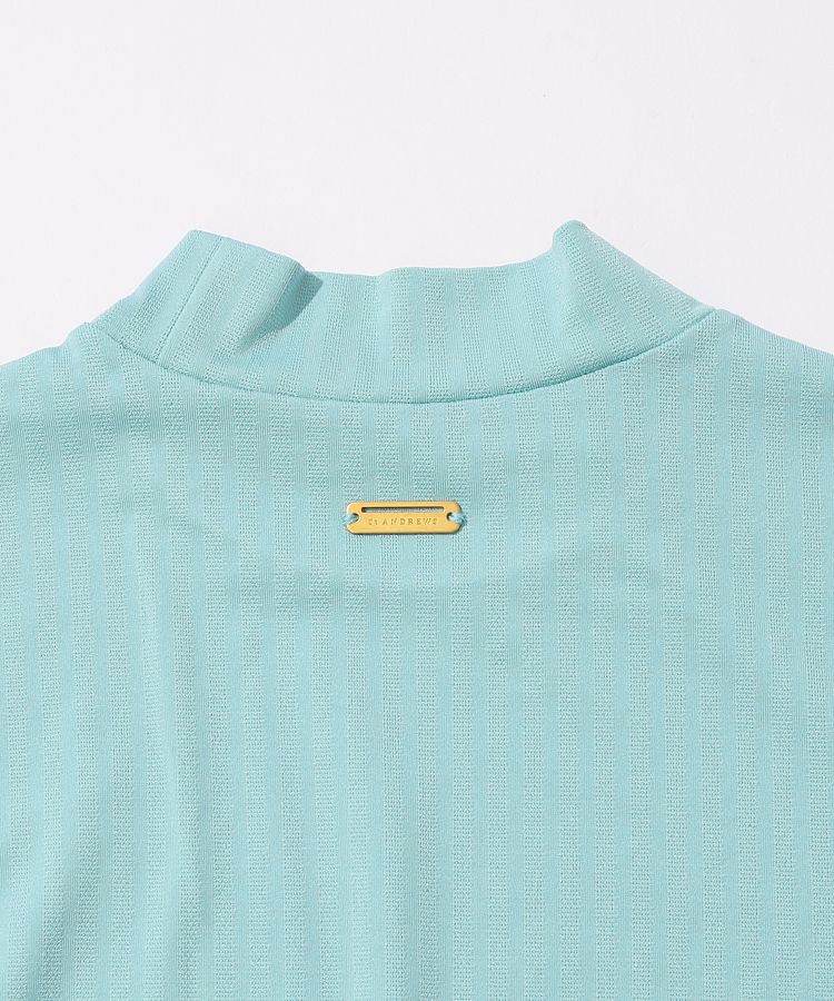セントアンドリュース SA 【UV】ジャガードモックネック半袖カットソー