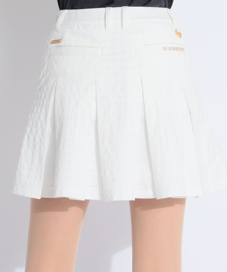 セントアンドリュース SA 【ストレッチ】千鳥楊柳タックプリーツ