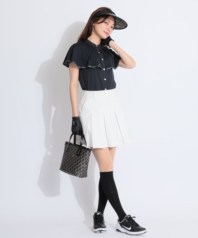 セントアンドリュース SA 【ストレッチ】千鳥楊柳タックプリーツ