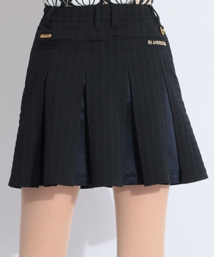 セントアンドリュース SA 【ストレッチ】千鳥楊柳タックプリーツ