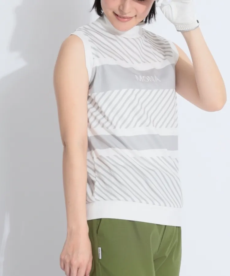 DESCENTE - 美品♡デサント ノースリーブ ポロシャツ デサントゴルフ DE ジャガードロゴ速乾ノースリーブポロシャツ