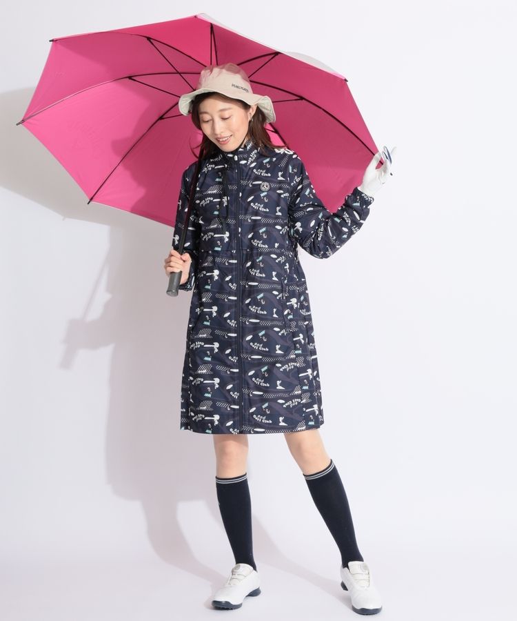 パーリーゲイツ PG 【撥水】収納袋付きワイヤーブリムレインハット