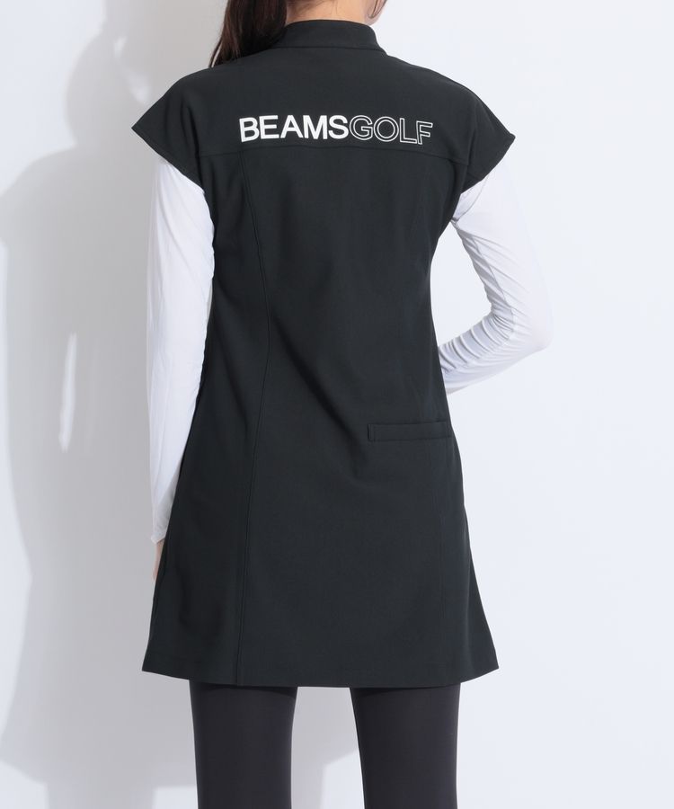 ビームスゴルフ BE ハーフジップフレンチスリーブワンピース