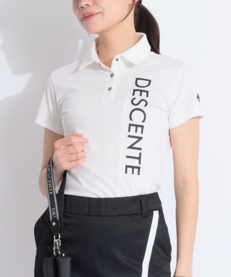 デサントゴルフ DE 【吸汗速乾】トリコットメッシュロゴプリント半袖