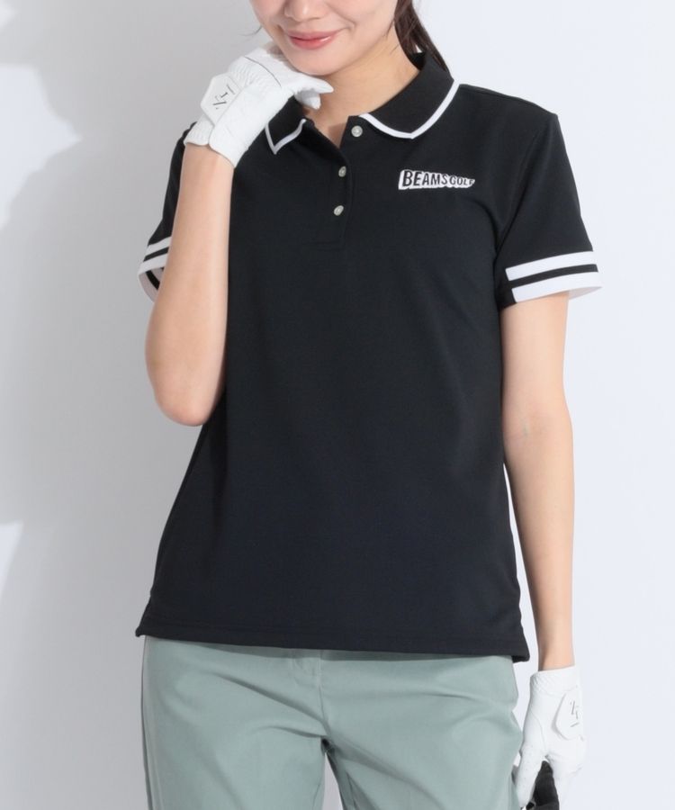 【新品】ビームスゴルフ／ポロシャツ／半袖 新品】ビームスゴルフ 半袖ポロシャツ ネイビー パイル地 メンズ