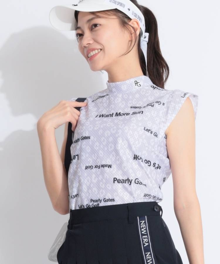 PG ヒョウ柄ブロックジャガードフリル袖カットソー