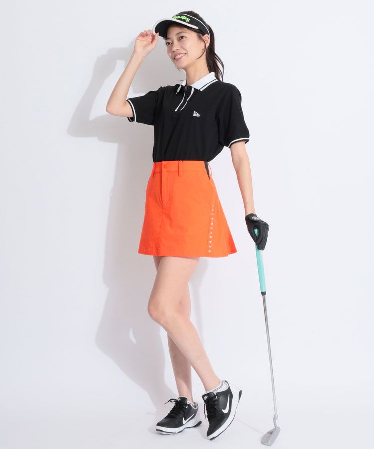 パーリーゲイツ　レディースゴルフウェア キュロットスカート パーリーゲイツ PG バックフレアナイロンスカート レディースゴルフ