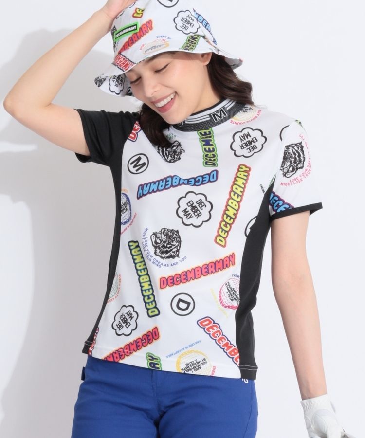 DECEMBERMAY ディセンバーメイ ゴルフウェア カットソー モックネック