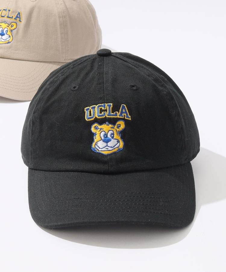 CO 【UCLA】Bearフェイスロゴ刺繍コットンツイルキャップ