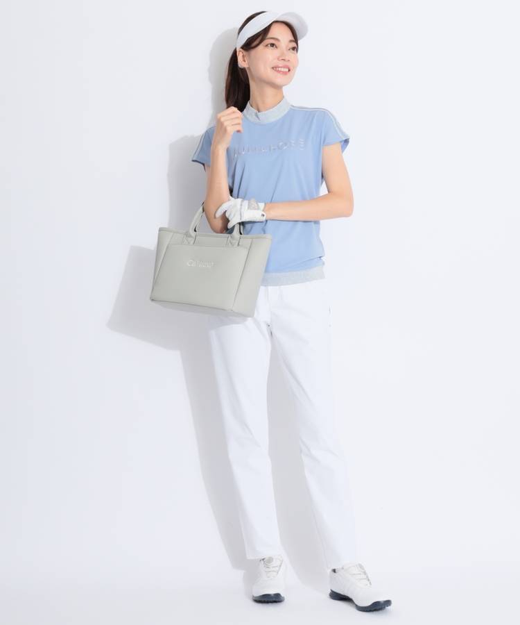 JR 【UVストレッチ】ラメコンビフレンチスリーブプルオーバー