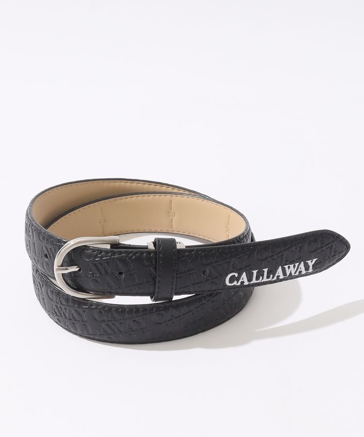 キャロウェイ CA 【ストレッチ】エンボスロゴ合皮ベルト