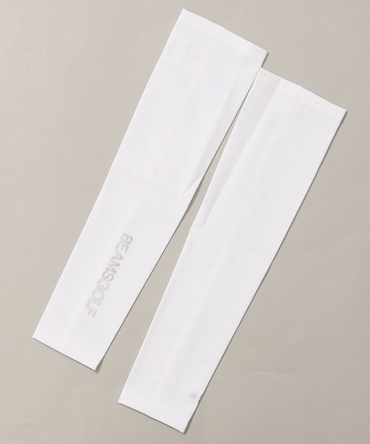 BEAMS GOLF ホワイトアームカバー ビームスゴルフ BE 【氷撃α】アシメ