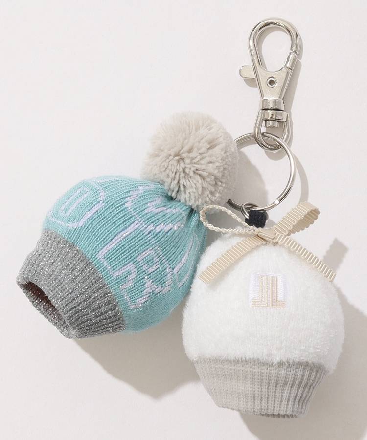 LV フック付きバイカラーツインボールポーチ