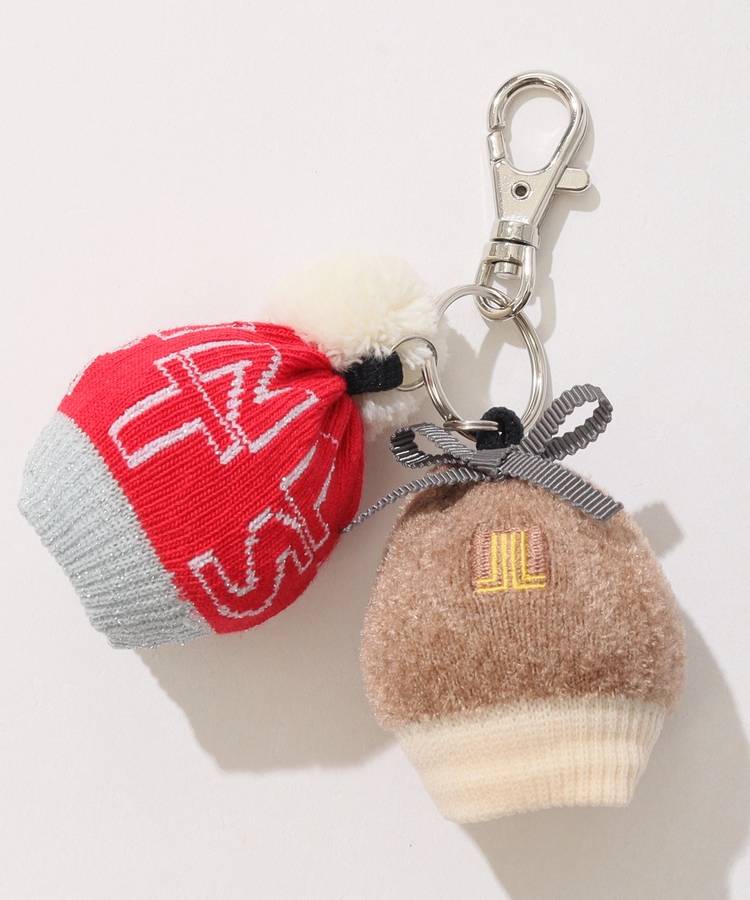 LV フック付きバイカラーツインボールポーチ