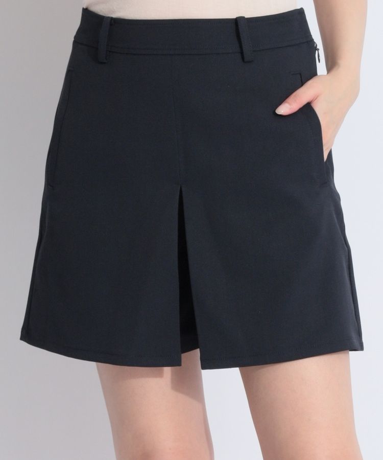【ストレッチ】フロントタックキュロットパンツ