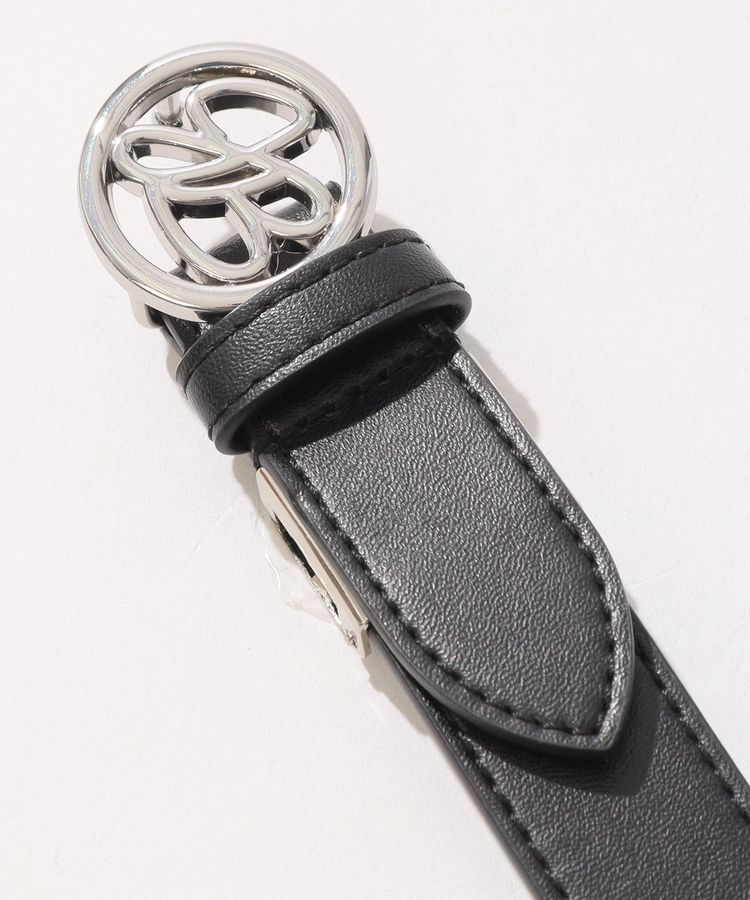 ジャックバニー JB サークルロゴバックル合皮細ベルト レディース