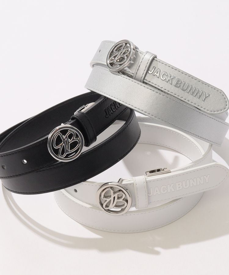ジャックバニー JB サークルロゴバックル合皮細ベルト