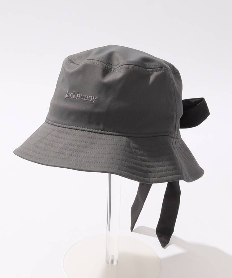 JB バックリボンポニーテールバケットハット