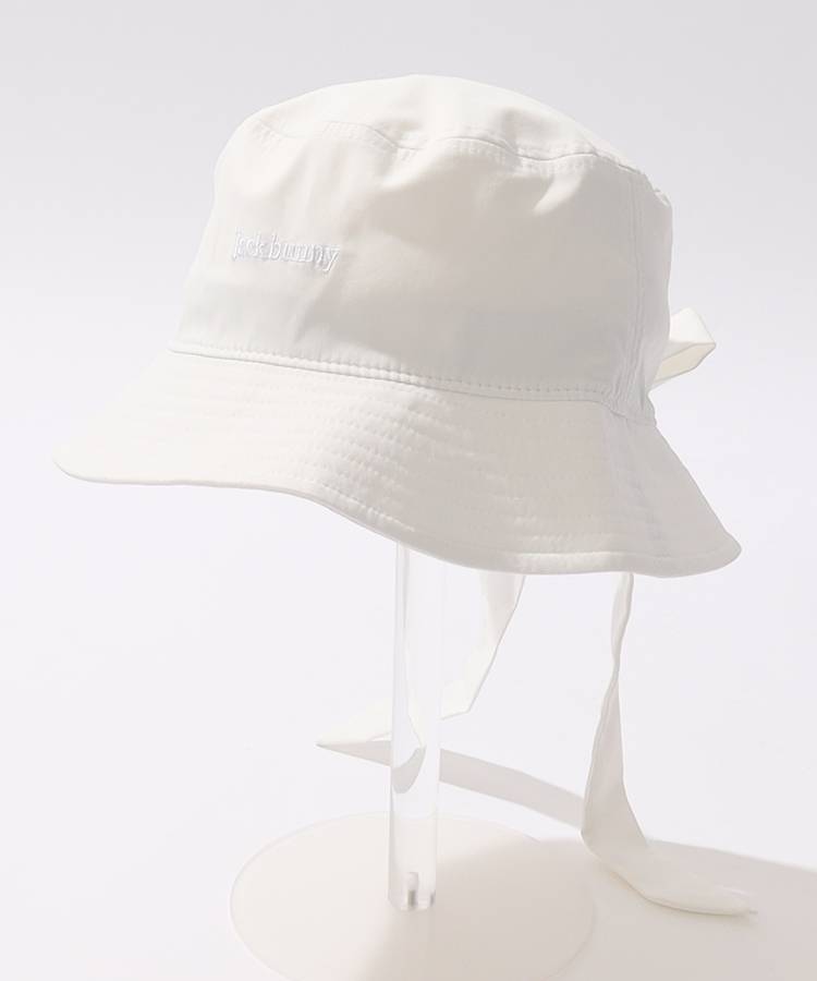 JB バックリボンポニーテールバケットハット