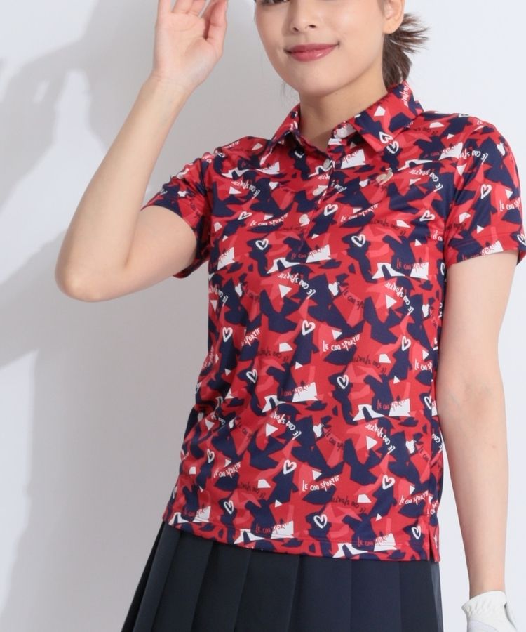 ルコックスポルティフ ゴルフ LQ 【耐久消臭】総柄プリント半袖