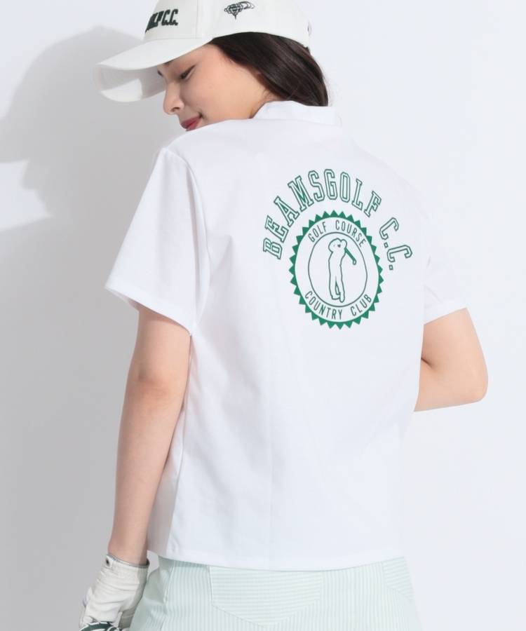 BE 【COOL】スイングマンバックプリントモックネックカットソー