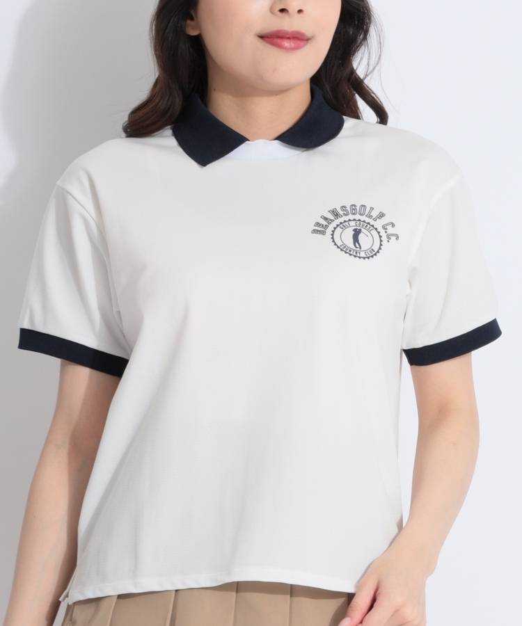 BE 【ストレッチ】クレリック半袖カットソー