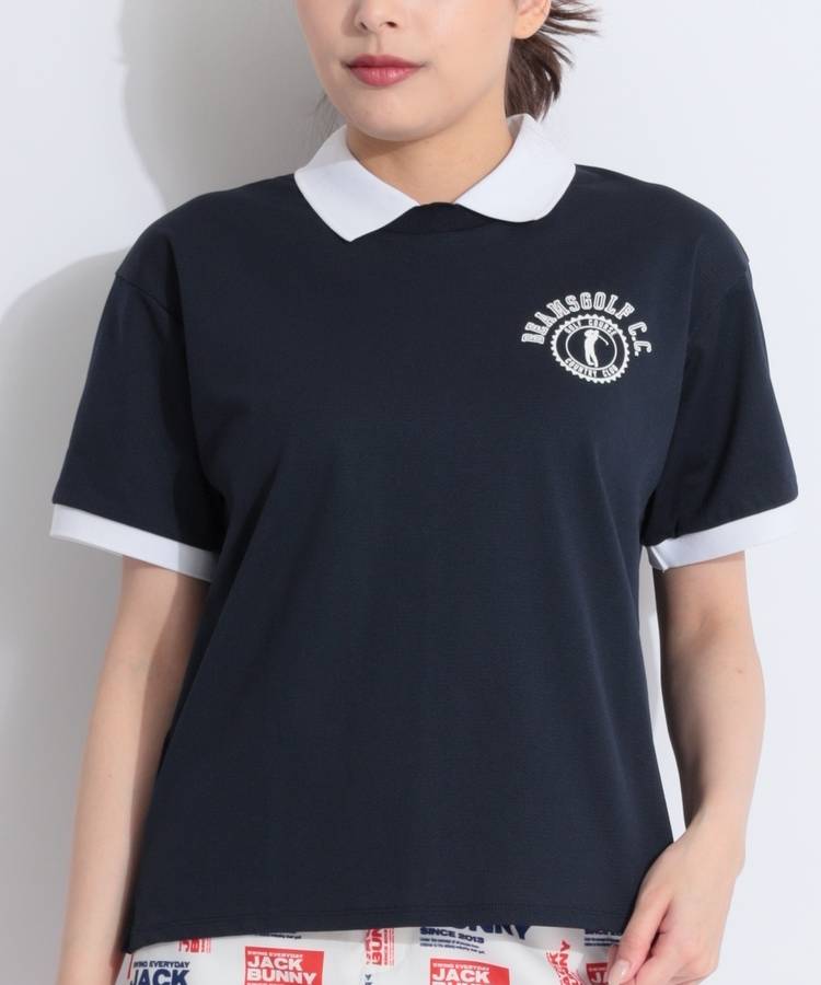 BE 【ストレッチ】クレリック半袖カットソー
